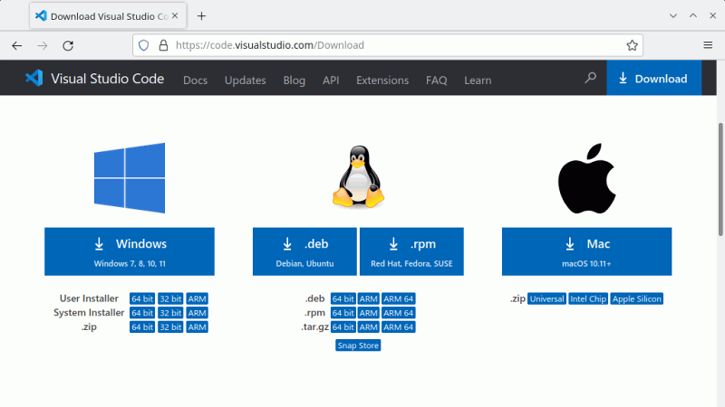 Visual Studio Code. Descargar